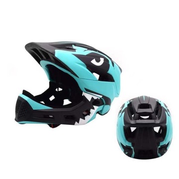 Odpinany Kask rowerowy na całą twarz dla dzieci