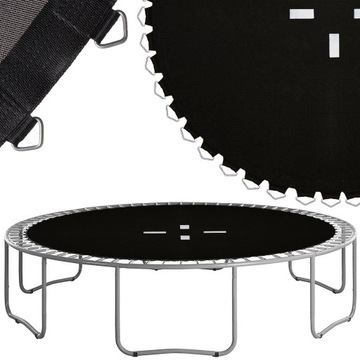 ПРОЧНЫЙ КОВРИК ДЛЯ ПРЫЖКОВ НА БАТУТЕ 305-312 10 ФУТОВ 64 ПРУЖИНЫ ПРОЧНЫЙ ПЛОХОЙ