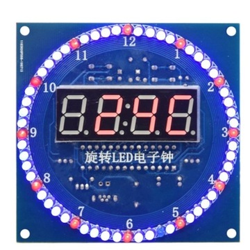 Zegar LED Obrotowy termometr DIY