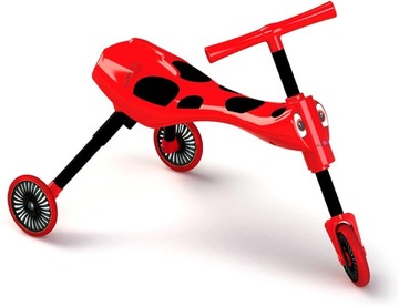 Mookie Scuttle Bug rower biegowy jeździk czerwony