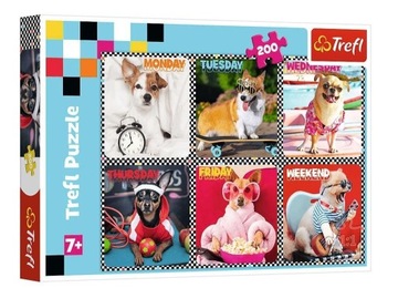 PUZZLE 200 WESOŁE PSY TREFL, TREFL