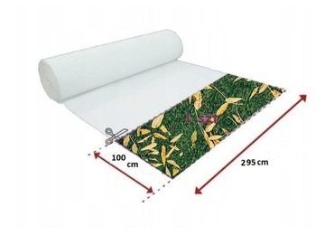 Штора на метр Этамина ЛИСТЬЯ 295