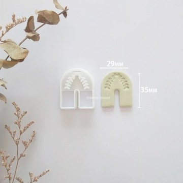 Soft Pottery Earrings Cutting Mold Heart Rainvow Irregular Geometric Shape