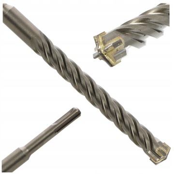 WIERTŁO DO BETONU SDS PLUS PODWÓJNA SPIRALA 16x410