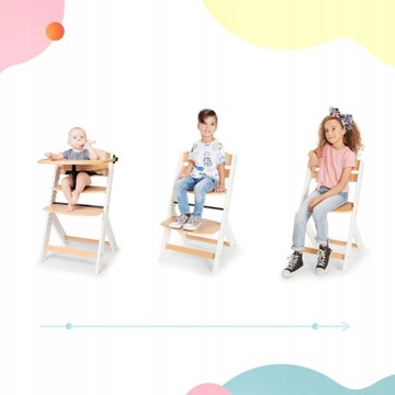KINDERKRAFT детский стульчик ENOCK Вуд/Белый