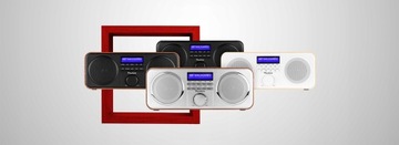 Цифровое домашнее офисное радио FM DAB+, черное