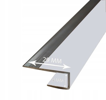 Listwa Wykończeniowa Aluminiowa 186cm A02 Naturaln