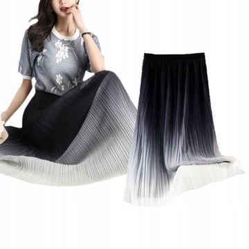 SPÓDNICA TIULOWA DŁUGA FALBANY NA GUMCE KOLORY