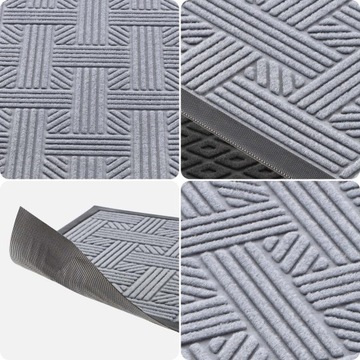 WYCIERACZKA POD DRZWI WEJŚCIOWA ZEWNĘTRZNA DO BUTÓW WEWNĘTRZNA GUMOWA 75x45