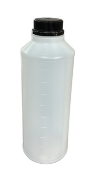 BUTELKA plastikowa HDPE biała 1000ml z podziałką pusta nowa 1L