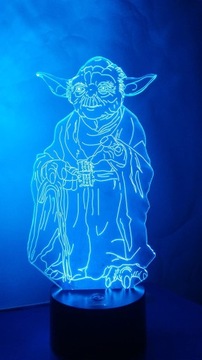 3D светодиодный пилотный ночник Мастер Йода Звездные войны