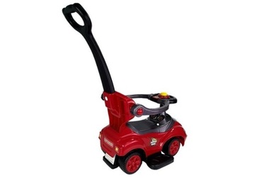 Mega Car 3in1 Red Ride-On с толкателем