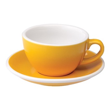 Filiżanka ze spodkiem cappuccino Loveramics Egg Yellow, 200 ml