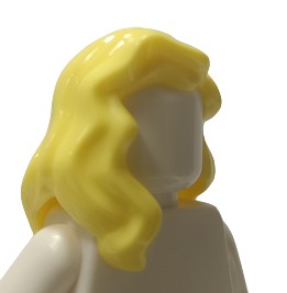 LEGO Fryzura Włosy 85974 Damskie Długie Jasny Żółty