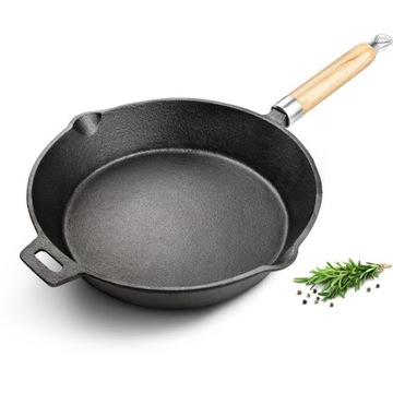Patelnia Żeliwna Indukcja 25,2cm Iron Lamart LT107
