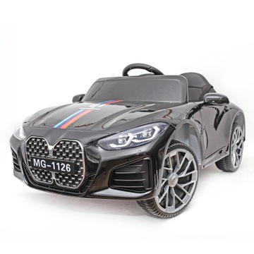 Спортивный автомобиль-кабриолет M4 с аккумулятором, КОЖАНАЯ РУЧКА, СВЕТОДИОДНЫЙ ПУЛЬТ ДИСТАНЦИОННОГО УПРАВЛЕНИЯ, АМОРТИЗАТОРЫ