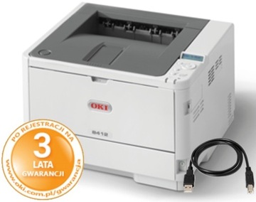Drukarka laserowa OKI B412dn mono duplex sieć LAN