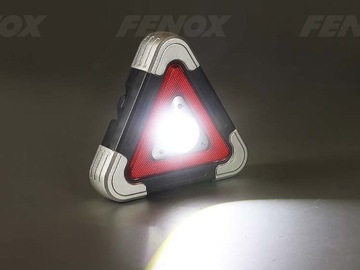 Треугольный знак аварийной остановки со световым сигналом и ручкой Fenox.