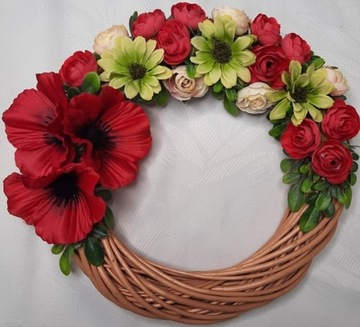 Венки возглавляли пасхальное украшение весна лето 25 см.