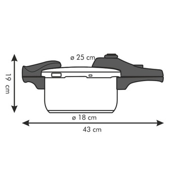 TESCOMA SZYBKOWAR GARNEK CIŚNIENIOWY 4 L