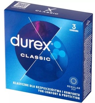 DUREX CLASSIC PREZERWATYWY 3 SZTUKI