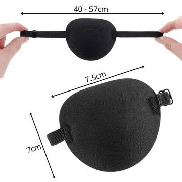 ZASŁONKA OBTURATOR MEDYCZNA OPASKA NA OKO REGULOWANA PLASTER UNIWERSALNA