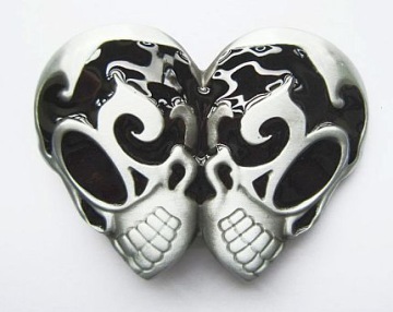 Klamra Czaszka emo skull muerte spinka zapinka