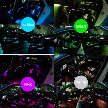 8M EL WIRE ВОЛОКОННО-ОПТИЧЕСКИЙ ОКРУЖАЮЩИЙ СВЕТОДИОД RGB SMART APP