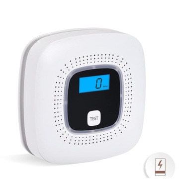 ЖК-экран с кодом угарного газа и датчик дымовых газов, СЕРТИФИЦИРОВАННЫЙ, беспроводной