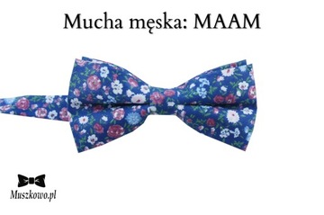 ТЕМНО-СИНИЙ Мужские подтяжки и галстук-бабочка в горошек