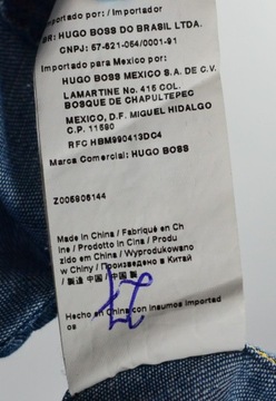 Hugo Boss Orange Denim Shirt Koszula Męska Slim L