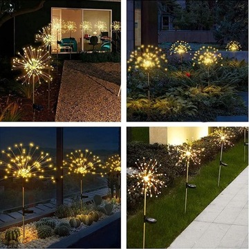 2x СОЛНЕЧНАЯ ЛАМПА ДЛЯ САДА УКРАШЕНИЕ ДЕРЕВО ОДУВАНЧИКА 150 LED