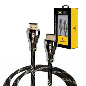 ULTRA SZYBKI KABEL HDMI 2.1 8K UHD MOCNY PRZEWÓD Z ETHERNET 48Gbps 60Hz 1m