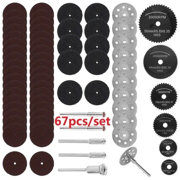 Typ 9-67 sztuk w stylu Narzędzia do drewna do Dremel Mini