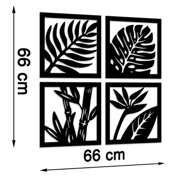 Ажурная картина Украшение стены Панно Листья 3D