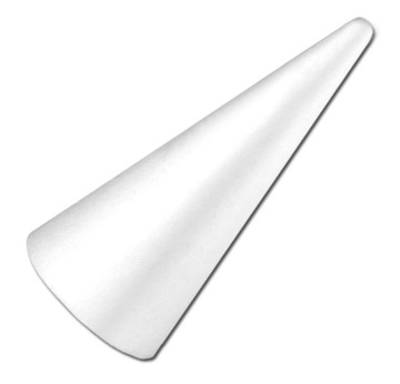 Stożek styropianowy 20cm do ozdabiania stożki