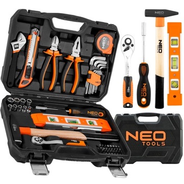 Универсальный набор инструментов 60 шт. Торцевые ключи Bits Hammer чемодан NEO