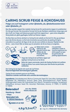 LABELLO CARING SCRUB Peeling do ust 4,8 g