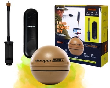 Echosonda Deeper Chirp+ 2.0 + Wzmacniacz SYGNAŁU Range Extender Holder
