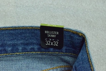 HOLLISTER SKINNY Modne Męskie Spodnie Jeans 32X32