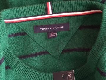 TOMMY HILFIGER SWETER MĘSKI ROZM. 3XL BAWEŁNA