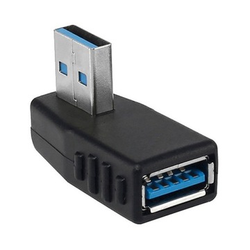 ZŁĄCZKA ADAPTER KĄTOWY 90 STOPNI USB 3.0 LEWY