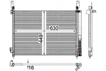 BEHR HELLA KONDENZÁTOR 92100JY00A 9210051