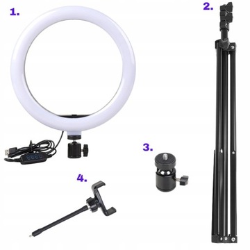 СВЕТОДИОДНАЯ КОЛЬЦЕВАЯ РУЧКА + ШТАТИВ 210 СМ