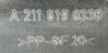 KRYT PODVOZKU LEVÝ ZADNÍ MERCEDES W211 A2116190338