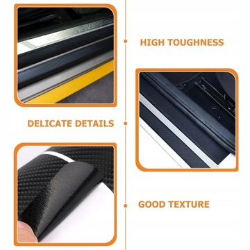 24 шт. Защитная пленка для порога из углеродного волокна