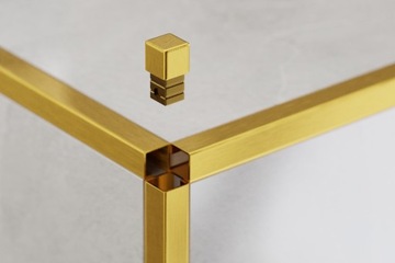 УГЛОВЫЕ КУБИКИ ДЛЯ ПРОФИЛЯ 12,5 мм, МАТОВОЕ ЗОЛОТО