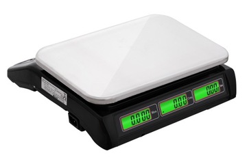 ЭЛЕКТРОННЫЕ МАГАЗИНСКИЕ ВЕСЫ до 40кг АККУМУЛЯТОРНЫЕ 40кг РАСЧЕТНЫЙ ЖК-дисплей