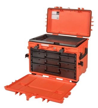 Мобильный чемодан для инструментов на колесиках, 4 ящика (черный) BAHCO