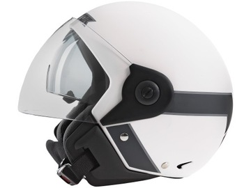 KASK MOTOCYKLOWY MAT NA SKUTER MOTOR Z SZYBĄ VT L